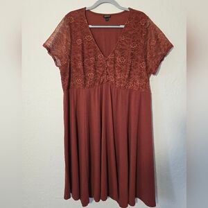 Orange Torrid dress size 3